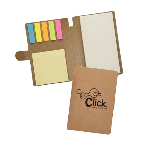 Moleskine com 50 folhas em branco e capa personalizada